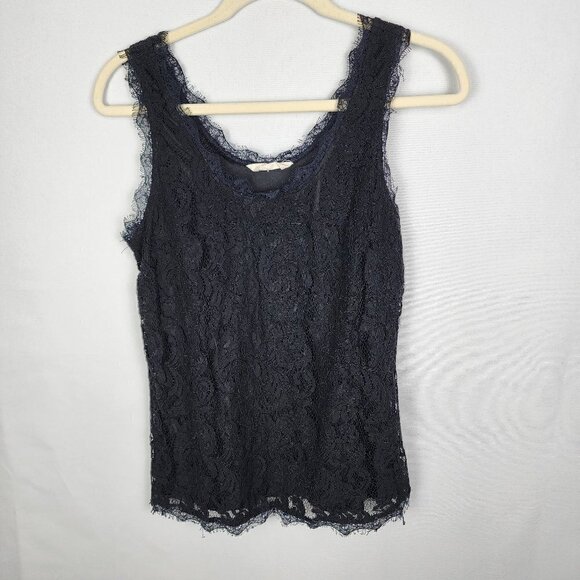 Adiva Eyelash Lace Tank Top M - Picture 1 of 4
